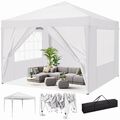 Pavillon 3x3/3x4,5m Faltpavillon Pop Up Partyzelt Wasserdicht Anti-UV Gartenzelt