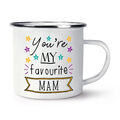 You're My Favourite Mam Stars Emaille Becher Tasse Muttertag bester Geburtstag