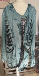 Tredy Long-Jacke mit Glitzer Gr. 40