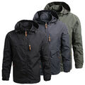 Herren Windbreaker Regenjacke Windjacke Wasserdicht Atmungsaktiv Softshell Jacke