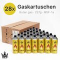 🔥28x Gaskartuschen🔥227g Butan Gas REX MSF-1a Gasflaschen  (28 Stück)