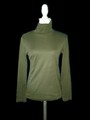 Khaki Damen Langarmshirt mit Rollkragen von S. Oliver, Gr. 40
