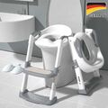 Toilettentrainer Kinder Toilettensitz mit Treppe Kissengriff WC Sitz Klappbar DE