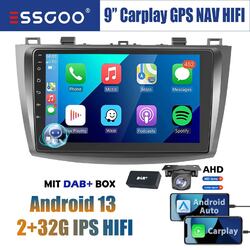 Für Mazda 3 2010-2013 2+32G DAB+ Android 13 Autoradio Carplay GPS HIFI RDS +KAM