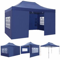 Pavillon 3x3m 3x4,5m Faltpavillon Wasserdicht Partyzelt Gartenzelt UV Schutz NEU