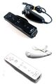 ORIGINAL NINTENDO Wii / U REMOTE MOTION PLUS CONTROLLER / NUNCHUK (weiß schwarz)