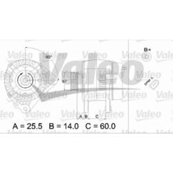 VALEO Generator Lichtmaschine 70A 14V für Skoda Fabia I Combi Golf IV Polo