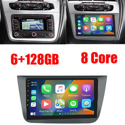 6+128GB Android 13 Autoradio Carplay GPS DSP IPS 8 Core für Seat Altea 2004-2015