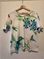 Leonard Paris Shirt Weiß Bunt Blumen Gr. M-L