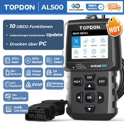 TOPDON AL500 KFZ OBD2 Diagnosegerät Autoscanner Codeleser einfache Bedienung