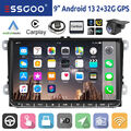 Autoradio Android 13 Carplay GPS NAVI Für VW GOLF 5 6 Touran Passat Caddy Tiguan