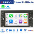 Autoradio CarPlay Android 12 GPS RDS WIFI USB Für Ford Focus Transit MK7 C S-Max
