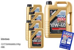 Liqui Moly motoröl 10W-40 Leichtlauf 9Liter Engine Oil für ACEA A3/B4 VW 501 01