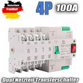 Dual Power 4P Automatischer Umschalter AC400V 100A Transferschalter Generator