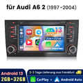 2+64G Carplay Android 13 Autoradio GPS 4G WIFI Für Audi A6 4B2 4B5 C5 1997-2005