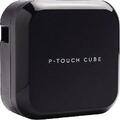 brother Beschriftungsgerät CUBE Plus inkl. Schriftband (24 mm x 4 m schwarz a...