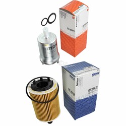 MAHLE / KNECHT Set Filterpaket Kraftstofffilter KL 176/6D Ölfilter OX 188D