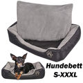 Hundebett S-XXXL mit Kissen Hundekorb Hundesofa Hundedecke Tier Bett Katzenbett