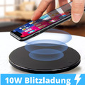 Wireless Charger Qi SCHNELL Ladegerät Induktive Ladestation Kabellos Alle Handys