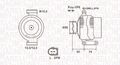 MAGNETI MARELLI Lichtmaschine Generator LiMa ohne Pfand 063731928010