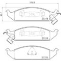 Bremsbelagsatz Scheibenbremse Hella Pagid 8DB 355 013-281 für Chrysler Dodge