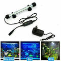 LED Aquarium Lampe Beleuchtung Dimmbar Leuchte Weiß Blau Mondlicht mit Timer DE