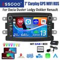 DAB+ Android13 Carplay Für Dacia Duster Sandero Renault Captur Autoradio GPS 64G