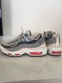 Nike Air Max 95 38 US 7 UK 4.5 Selten Rare 2016 White Blue Grey Weiß Blau Grau