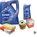 MAHLE Inspektionspaket 6 L MANNOL Classic 10W-40 für Peugeot 807 2.0 HDi