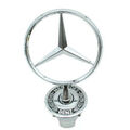 Schwarz44mm Emblem Stern Motorhaube Logo für Mercedes-Benz E200 C180 CLK200 S350