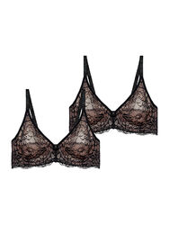 Triumph Damen Bügel-BH 2-Pack Amourette Charm Bustier Bra Unterwäsche Dessous