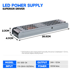 LED Trafo 12V 24V Treiber Driver Transformator Treiber Netzteil 60W100W 20W 400W