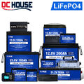 LiFePO4 Akku 12V/24V/48V 6Ah 24Ah 100Ah 200Ah Lithium Batterie BMS für RV Solar