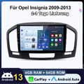 Carplay Android 13 Für Opel Insignia 2009-2013 Autoradio GPS NAVI SWC DAB+ 4+64G