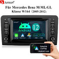 Navi GPS 7" DAB+ Autoradio für Mercedes Benz ML/GL-Klasse W164 X164 carplay SWC