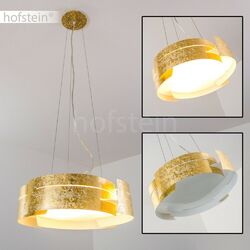 goldfarbene edle Design Hängelampe Pendelleuchte Wohn Schlaf Ess Zimmer Küche