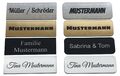 Briefkastenschild Klingelschild Türschild Namensschild selbstklebend mit Gravur