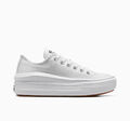 Converse Damen Chuck Taylor All Star Move Plateau niedrige Schuhe weiß