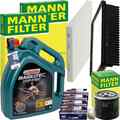 MANN INSPEKTIONSPAKET+CASTROL 5W-30 MOTORÖL passend für HYUNDAI ix20 KIA 1.4-1.6