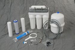 5 Stufen Umkehrosmoseanlage Membran 280 L/T Osmose Tank 3,2GAL Trinkwasserfilter