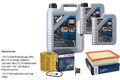 BOSCH Inspektionspake 7 L LIQUI MOLY Top Tec 4600 5W-30 für BMW 3 Gran Turismo