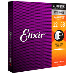 NEW Elixir 11002 11027 16052 11052 Nanoweb Acoustic Guitar Strings Light