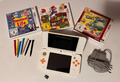 New Nintendo 2DS XL Weiss Orange Konsole + Ladekabel + 4GB SD+ 3 Spiele+ Stifte