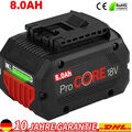 8,0Ah Original Akku für Bosch 18V Professional GBA GSR GSB BAT618 BAT609 BAT620