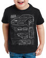 K.I.T.T. Kinder T-Shirt trans am michael knight rider kitt hasselhoff firebird