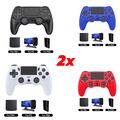 2x Wireless Bluetooth Für PS4 Controller Kabellos Für Playstation 4 Gamepad