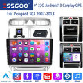 DAB+ 32G Android 13 Autoradio Kam Für Peugeot 307 2007-2013 Navi GPS RDS Carplay