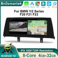 10.25" Android 14 CarPlay Autoradio 32GB GPS Navi für BMW 1/2er F20 F21 F23 DAB