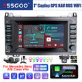 Carplay Android 12 Autoradio GPS DVR Kam Für Mercedes Benz A/B Klasse W639 W169