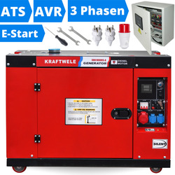 Stromerzeuger Diesel Notstromaggregat 400V Stromaggregat Generator E-Start 18kVA✅ LAGERWARE ✅ VERSAND 24H ✅ inkl. ATS-Box